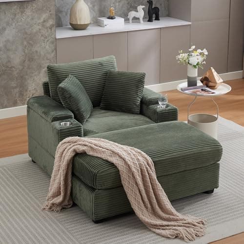 Oversized Grey Double Chaise Lounge with Ottomans and Armrest Storage for Living Room or Bedroom
Oversized Grey Corduroy Chaise Lounge with Cup Holder and USB Port for Living Room or Bedroom
Oversized Grey Chaise Lounge with Armrest Storage, Cup Hold