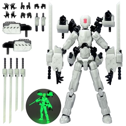 Luminous 8-inch Lucky 13 Action Figure, Nova T-13 Dummy 13 Mobile Robot Toys