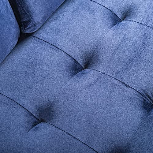 Zinus Benton Stone Grey Grid Tufted Sofa Couch, Easy Assembly