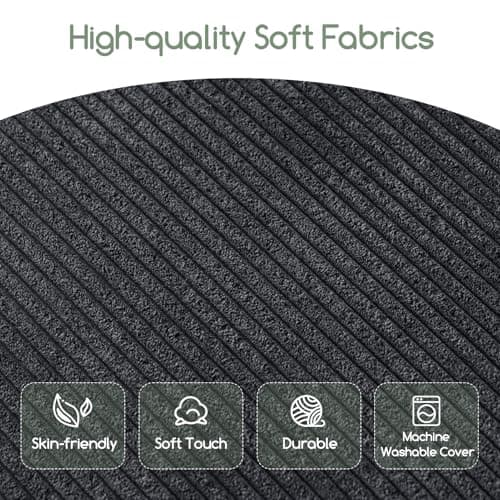 Giant HIGOGOGO Bean Bag Chair Bed, Convertible Folds to Mattress, High-Density Foam