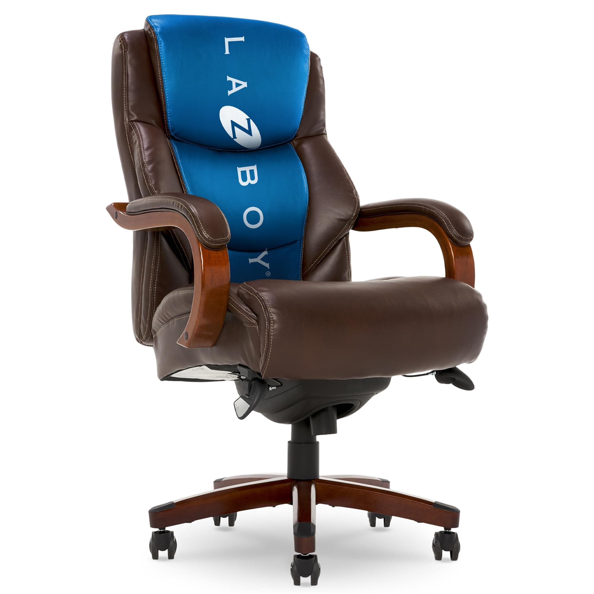 La-Z-Boy Delano Big & Tall Executive Office Chair, Chestnut Brown
