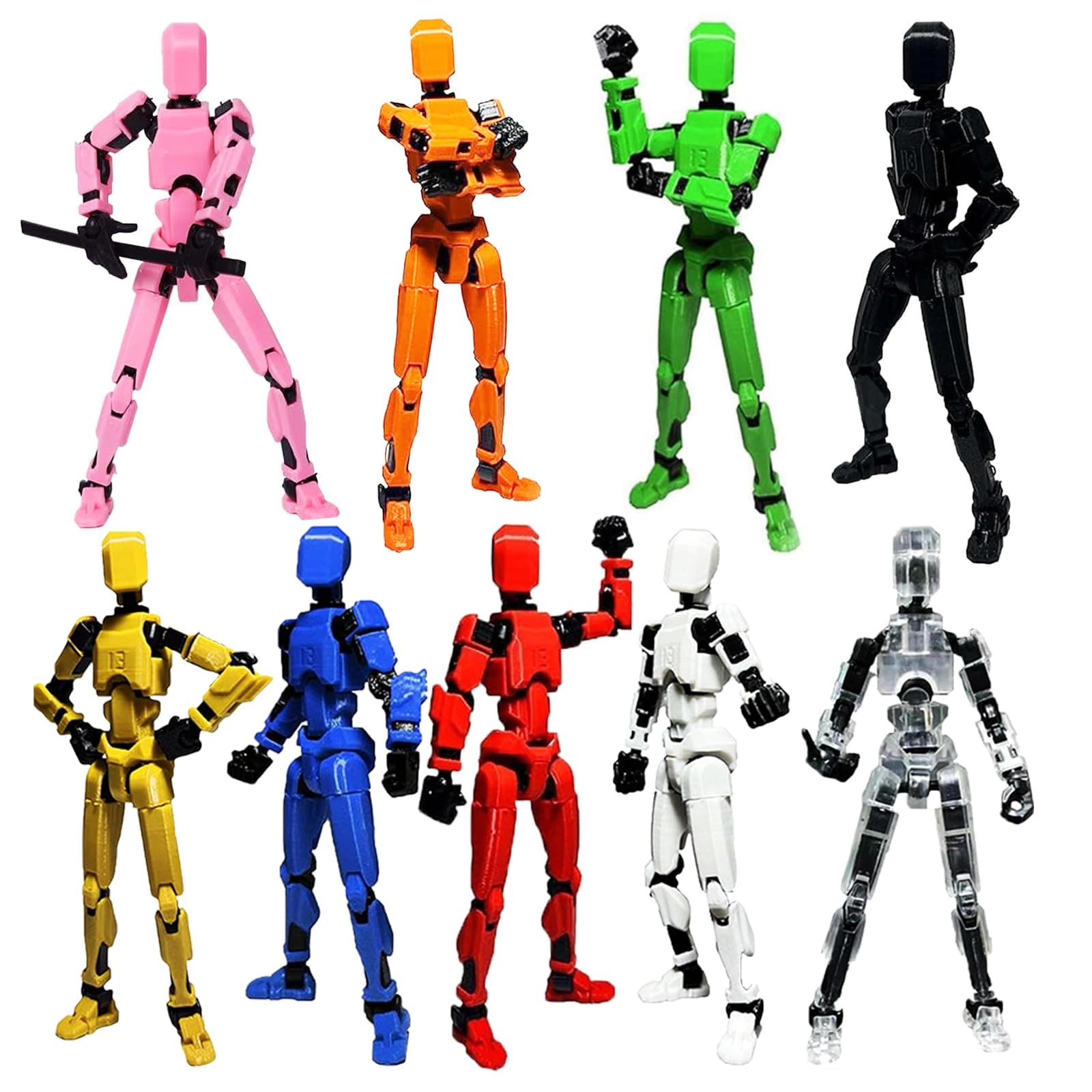 Titan 13 3D Printed Action Figure, Lucky Robot Gifts (9 PCS-ASSEMBLY REQUIRED)