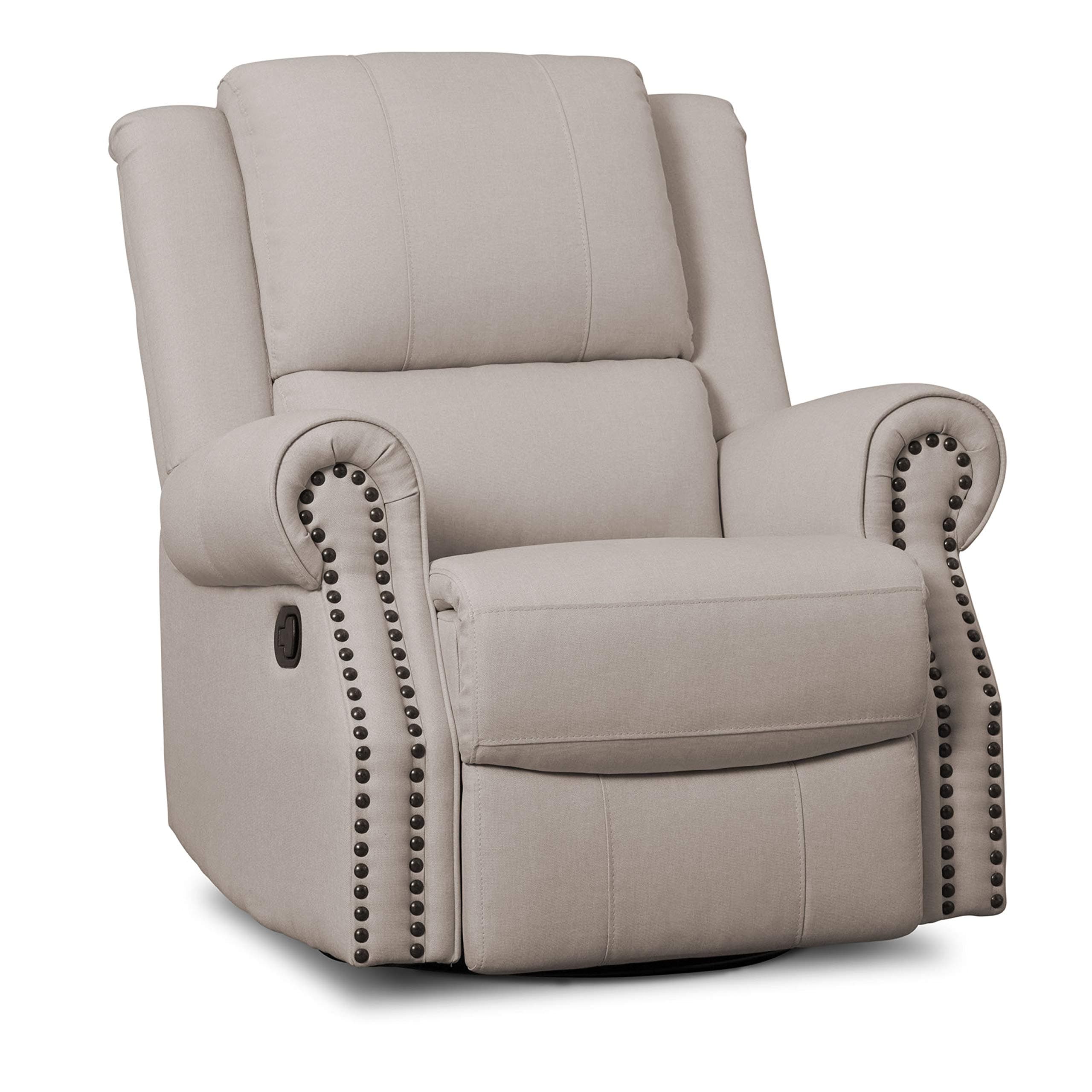 Delta Children Dylan Flax Recliner Glider Swivel Nursery Chair